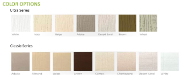 Patio Cover Color Options